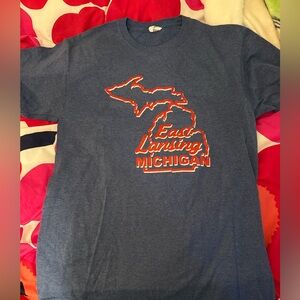 East Lansing, Michigan graphic tee, M